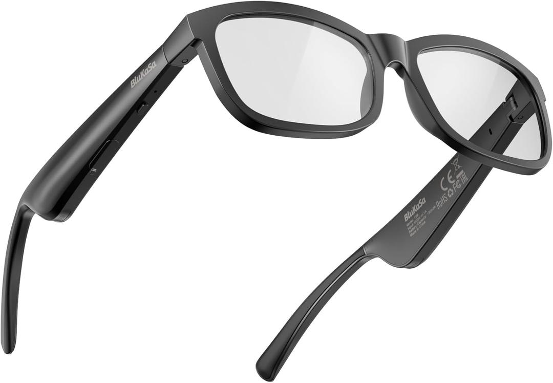 Smart Glasses | Bluetooth Glasses | 34g Ultra-Light Frame for Daily Use | Hands-Free Calls, Music & Voice Control | 8-10H Battery USB-C Charging(Photochromic Clear Lenses)