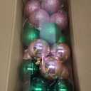 Simgoing 24 Pcs Pink Green Christmas Tree Ornaments 2.4 in Witch Christmas Balls Tree Decoration Princess Birthday Party Decor Witch Movie Accessories for Holiday Pastel Xmas Mantel Home Decor