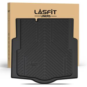 LASFIT Trunk Mat for Chevrolet Chevy Cruze 2016-2019 (Not for 2016 Cruze Limited), Only Fit Cargo with Spare Tire, All Weather TPE Custom Fit Cargo Mat Trunk Liner (Fit Sedan, Not for Hatchback)