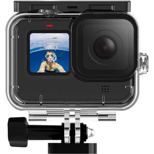 TELESIN Waterproof Housing Case for GoPro Hero 11 Hero 10 Hero 9 Underwater Diving Transparent Protective Cover Shell with Quick Release Mount