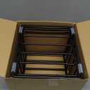 Kitchen Organizer Rack - 5-Slot Heavy-Duty Cutting Board and Bakeware Holder, Rust-Resistant with Anti-Slip Feet for Countertop or Cabinet Storage