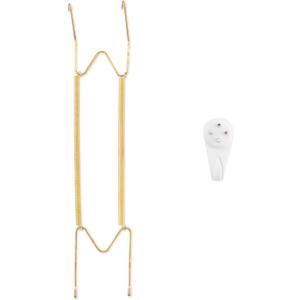 Bilillo Plate Hangers for The Wall, Suitable for 16-20 inch Decorative Plate, Stainless Steel Invisible Heavy Duty Wire Plate Holder with Wall Hooks, Plate Hangers for Displaying Plates