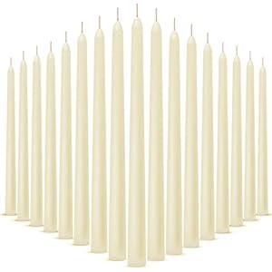 Nuanchu Taper Candles 10 Inch (H) Dripless Tapered Smokeless Long Tall Unscented Dinner Candle for Easter Party Wedding Home Decor Candlesticks, Long Burning