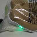 MORENDL Toddler Light Up Walking Shoes Baby Non-Slip Sock Shoes Toddler Slip On Sneakers Boys & Girls (12-15 Months Infant, Brown)