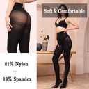 2 x WAKUNA 40D/80D Pantyhose Opaque Tights 2 Pairs Resistant Control Top (Large)