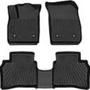 Floor Mats Compatible with Buick Envision 2021-2025 Floor Liners All-Weather Guard Heavy Duty Floor Mats Liners 1st & 2nd Row Waterproof Black