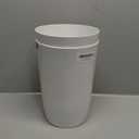 Mini Waste Basket - Pack of 2 Durable Small Plastic Garbage Trash Can Bin - Lidless Open-Top, Slim Profile for Compact Spaces - Suitable for Home, Bathroom, Office, Bedroom & More, Copper