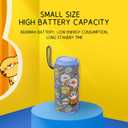 Portable Bluetooth Speaker with Lights, IPX5 Waterproof, Stereo Sound Loud, Small Wireless Speaker , TWS Pairing, BT5.320H Long Playtime, for Home/Party/Beach/ Outdoor, White Elephant Gifts (Blue)