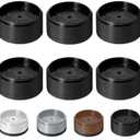 Bed Risers 1 inch, 2 inch, 3 inch, 4 inch Heavy Duty, Adjustable Furniture Riser for Table Desk Couch Sofa Chair Refrigerator Washing Machine, Stackable Bed Raisers Blocks (Black 4 Pack, 1 inch)