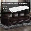 Leather Look Couch Cushion Covers Sofa Seat Slipcovers Sets Couches Furniture Protector for Sectional Armchair Loveseat Pets Kids Stretch Spandex Fabric (1 Cushion XL Sofa, Chocolate)