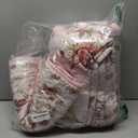 Xruibed Floral Quilt Set King Size, 3PCs Antique Rose Pink Bedspread Coverlet Set, Lightweight Soft Microfiber Pink Quilt Set with 2 Pillowcases for All Season (King Size 110"x90")