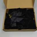 15 Pcs Velvet Bows for Christmas Tree - 6 Inch Vintage Velvet Ribbon Christmas Bows for Gift Wrapping Xmas Tree Topper Bow Ornaments for Garland Wreath Bows Decor (Black)