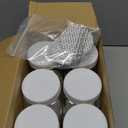 Nosiny 12 Pcs 24 oz Plastic Jars with Lids Airtight Food Containers Large Plastic Jars with Screw on Lids Refillable Kitchen Storage Containers for Dry Food, Coffee, Candy for Kitchen (White)