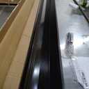 PVC Accordion Folding Doors for Doorway, Include Door, Mounting Hardware and Handle, Double-Layer for Closet Bathroom Basement, Black