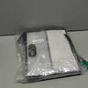 Ohuimrt 12 Pack Clear Plastic Gift Bags with Handles, Reusable Party Favor Bags with Ribbon for Wedding, Bachelorette Party, 12 x 10 x 5 Inch (Black)