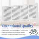 Howeall 24"W x 10"H [Duct Opening Size] Steel Return Air Grille, Air Return Vent Cover for Ceiling and Sidewall - HVAC Air Vent Covers - [Outer Dimensions: 25.75"W x 11.75"H]