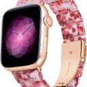 BINLUN Compatible with Apple Watch Bands 38mm 40mm 41mm 42mm 44mm 45mm 46mm 49mm for Women Men Lightweight Resin Watch Straps Compatible with iWatch Series 11/10/9/8/7/6/5/4/3/2/1/Ultra3 2 1/SE3 2 1