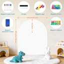 Magnetic WhiteBoard for Wall 40" x 32" Self-Adhesive Magnete Dry Erase White Board Sticker with Magnet Accessories Magnetic Wall Decal Peel and Stick Magnetic Wall Decal for Kids Playroom