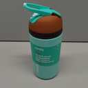 Owala Kids Flip Insulated Stainless-Steel Water Bottle with Straw and Locking Lid, 14-Ounce, Brown/Teal (Mint Chocolate Chip)
