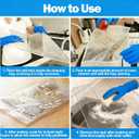 2 x XANGNIER 3 Pack No Scrub Oven Rack Cleaning Bags 23.7*15.7 in,No Cleaner Included,Simple to Use,No Messy Hands Reusable Leakproof Soaking Cleaner Bags for Removable Metal Rack,BBQ Grills,Grill Grate