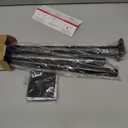 Matte Black Shower Curtain Rod 31-55 inches with Holders, Stainless Steel Shower Rod & Tension Rod, Adjustable Tension Shower Curtain Rod for Bathroom, Windows, Closet