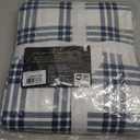 Eddie Bauer Home | Percale Collection Sheet Set-100% Cotton, Crisp & Cool, Lightweight & Moisture-Wicking Bedding, Twin, Navy Plaid,USHSA01132421