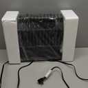 Brightown Smart Wall Heater, 1500W Electric Space Heater for Indoor Use, 5 Optional Modes, Adjustable Thermostat, Remote Control, Energy Efficient Easy-Mount Heater for Bedroom, Works with Alexa, Grey (Standard Plug)