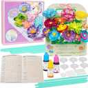 ROOCHKD Paper Flower Science Kit, Paper Flower Crafts for Kids, Color Changing Flowers Bouquets DIY Arts & Crafts Set, Class Rewards Birthday Party Favors Gifts for Ages 6 7 8 9 10 Girls & Boys