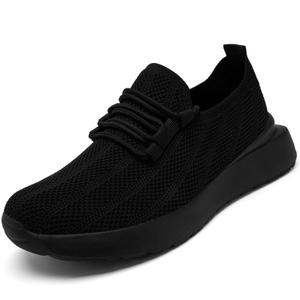 VXGGVX Womens Shoes Running Tennis Gym Shoes Daily Walking Workout Sneakers Ultra Lightweight for Work Travel Foot Wear Black 8