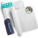 hiccapop [2-Pack Inflatable Bed Rail for Toddlers | Portable, Blow-up Bed Bumper for King, Queen, Full, with Non-Slip Machine-Washable Cover | Travel Bed Rail for Hotel, Grandma's, Vacation