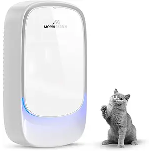 Air Ionizers, Plug in Negative Ion Air Purifier, Pet Odor Eliminator for Dogs/Cats, Ozone Free Quiet Air Freshener for Small Spaces/Cat Litter Room, Kitchen, Smoke Dust, Mini Air Cleaner