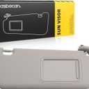 Dasbecan Front Right Passenger Sun Visor Gray Compatible with Toyota RAV4 2006 2007 2008 2009 2010 2011 2012 2013 Replaces# 74310-42452-B2