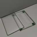 BlueSwan Anti-Cracking Hard Shell Case for MacBook Pro 13 inch, M2/M1 2025 2022-2017 A2338 A2289 A2251 A2159 A1989 A1706 A1708, Scratch Resistant & Drop-Protection Soft TPU Bumper, Frosted Clear Green