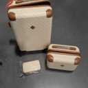 Joyway Carry on Luggage Sets 3 Piece with Spinner Wheels,Hardside 20 Inch Carry-on Suitcase 22x14x9 Airline Approved with Combination Lock, Beige