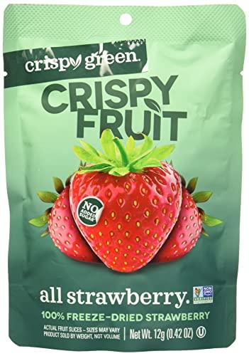 CRISPY GREEN Freeze Dried Strawberries, 0.42 OZ Pack of 2, By 2026.04.25