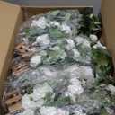 Ling's moment 17.5" Tall Free Standing Artificial Flowers Arrangements 4 pcs Fall Wedding Aisle Runner Chair Decorations Lily of The Valley Ceremony Reception Rose Floral Party Outdoor Centerpieces