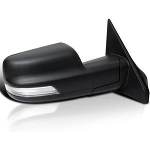 Spec-D Tuning Black Power Fold Heated + LED Signal + Blind Spot Monitor Right Passenger Side Mirror Compatible with 2019-2024 Ram 1500, Left + Right Pair