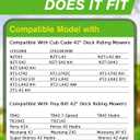 42 inch Deck Lawn Mower Blade, 942-04308-X, 942-04308 Mulching Blades with 6 Point Star, Replace Number for Troy Bilt and Cub Cade Riding Mowers, 942-04126, 942-0616, 742-04126, 742-0616