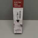 Bonsenkitchen Powerful Milk Frother for Coffee, Fast Handheld Drink Mixer with Stainless Steel Whisk, Battery Operated Hand Frother Stirrer Wand-Black