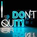 Don't Quit Neon Signs, DO IT Neon Lights for Home Gym Decor, Dimmable LED Neon Lights Sign for Office, Gym, Man Cave, Gamer Room Decor (Ice Blue-BFQ)