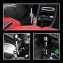 RYANSTAR Shifter Extender Adjustable Short Shifter Compatible with Ciciv CRX Del Sol Acura Integra B or D Series Engine Black