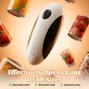 Electric Can Opener,USB Rechargeable Can Opener,One-Touch Cordless Can Opener,Smooth Edge,Hands Free,Food Safety,Kitchen Gadget Battery Operated,Automatic Can Openers for Seniors