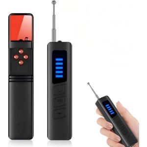 Hidden Camera Detectors, Anti-spy Camera Detector, Wireless Signal Scanner & Hidden Devices Detector for Office/Car/Bathroom/Hotel. 5 Sensitivity Levels, 5 Detection Modes, 25H Usage (Large)