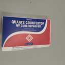 Quartz Countertop Repair Kit [30s UV Light Cure], 4 Colors(White, Gray, Beige, Clear) Professional Stone Chip Repair for Granite, Marble, Sink & Tile, Fast DIY Fix for Chips, Nicks, Cracks & Scratches