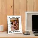 Beliran Memaw Gifts Picture Frame 5x7, Grandma Photo Frame, Christmas Mothers Day Birthday Gifts for Memaws, My Favorite People Call Me Memaw Wooden Picture Photo Frames for Desk Home Room Decor