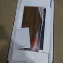 LITTLE TREE 39-Inch Round Dining Table for 4, Rustic Kitchen Table with X-Shaped Stable Pedestal, Farmhouse Dinner Table for Dining Room, Living Room, Dark Brown