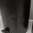 URALFA Pack of 2 Small Bathroom Trash Can with Lid Soft Close, Step Pedal, 5 Liter / 1.3 Gallon Stainless Steel Slim Garbage Can for Bedroom, Diaper Waste Basket with Removable Inner Bucket (Matte Black)