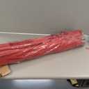 9FT Patio Umbrella with Fiberglass Ribs, Outdoor Market Table Umbrella with Crank and Tilt, UV Resistant Waterproof Canopy for Patio, Garden, Deck, Pool, Red