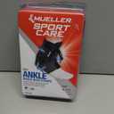 MUELLER Sports Medicine Soft Ankle Brace with Straps, Ankle Pain Relief Support for Men and Women, Ideal for Sprains, Strains, Arthritis, Black, X-Small