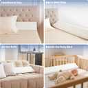 King Size Bed Wedge Pillow Headboard, Pillow Wedge for Headboard Gap(0-8"), Mattress Gap Filler Wedge, Stop Items Falling and Get Quality Sleep,Ergonomic Design, Non-Slip, Breathable(76"X10"X6")